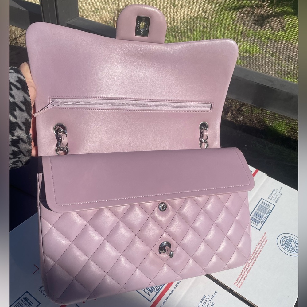 ππChanel Mauve Classic Double Flap Jumbo Bag - Picture 6 of 11